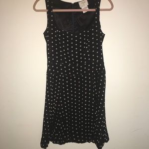 Black/white polka dot dress
